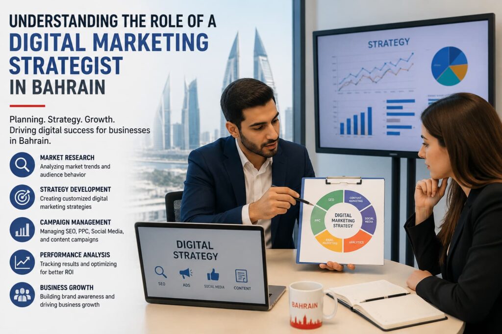Digital Marketing Strategist in Bahrain Helps Businesses Grow Faster through SEO, strategy planning, and performance analysis